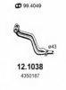 FIAT 4350187 Exhaust Pipe